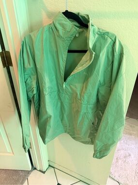 Bala Mint Green Half-Zip Utility Jacket